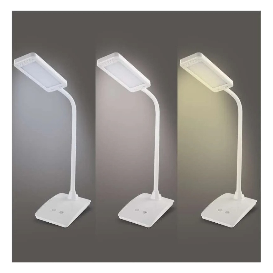 Candeeiro de mesa LED dimerizável EDDY LED/6W/230V 3000/4500/6800K branco