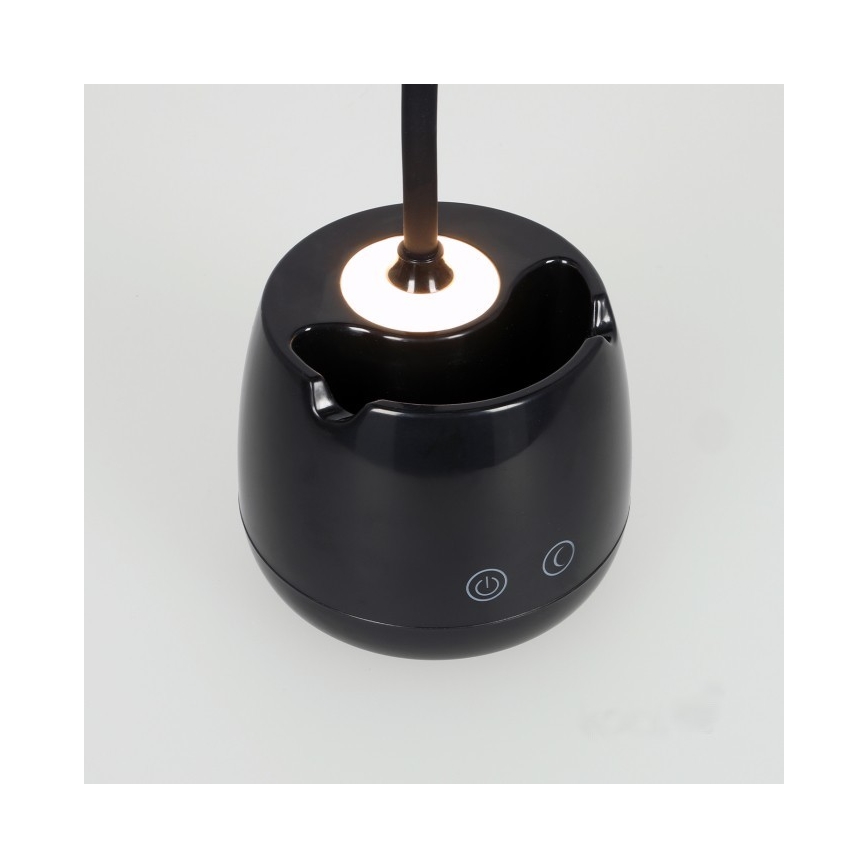 Candeeiro de mesa LED flexível com regulação LUSIA LED/5W/5V 3000/4000K 1200 mAh preto