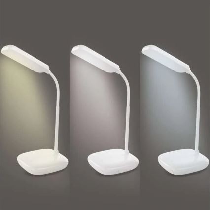 Candeeiro de mesa LED flexível regulável LED/12W/230V 3000K/4000K/6500K branco