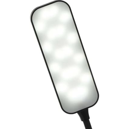 Candeeiro de mesa LED flexível regulável LED/12W/230V 3000K/4000K/6500K preto