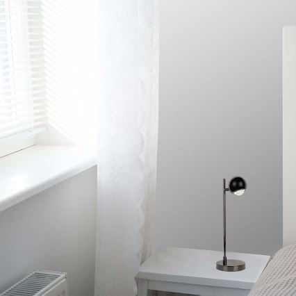 Candeeiro de mesa LED LED/5W/230V 3000K preto