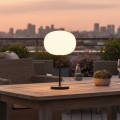 Candeeiro de mesa LED recarregável e regulável para exterior VENEZIA LED/2W/5V 2700K IP54 4000 mAh preto