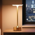 Candeeiro de mesa LED recarregável regulável NEW YORK LED/1,8W/5V 2700K/4000K/6500K 1200 mAh dourado