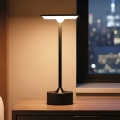 Candeeiro de mesa LED recarregável regulável NEW YORK LED/1,8W/5V 2700K/4000K/6500K 1200 mAh preto