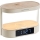 Candeeiro de mesa LED regulável com despertador e carregamento TRIPLE DOCK LED/1,5W/5V