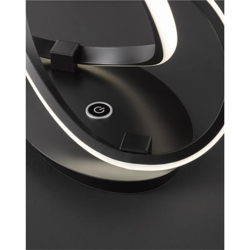 Candeeiro de mesa LED regulável INDIGO LED/19W/230V 3000K preto