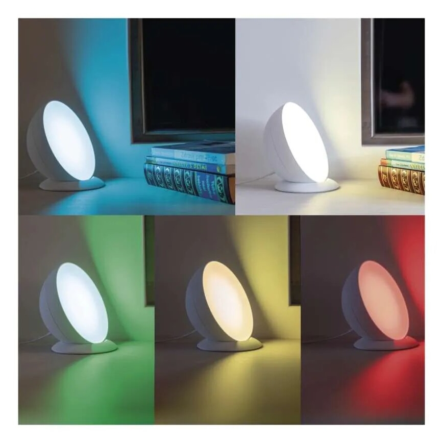 Candeeiro de mesa LED RGB com regulação GoSmart LED/7W/230V Wi-Fi branco