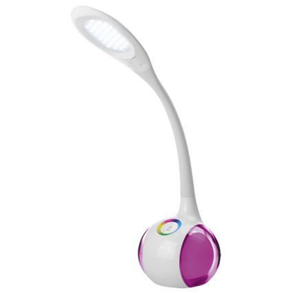 Candeeiro de mesa LED RGB com regulação LED/7W/230V branco