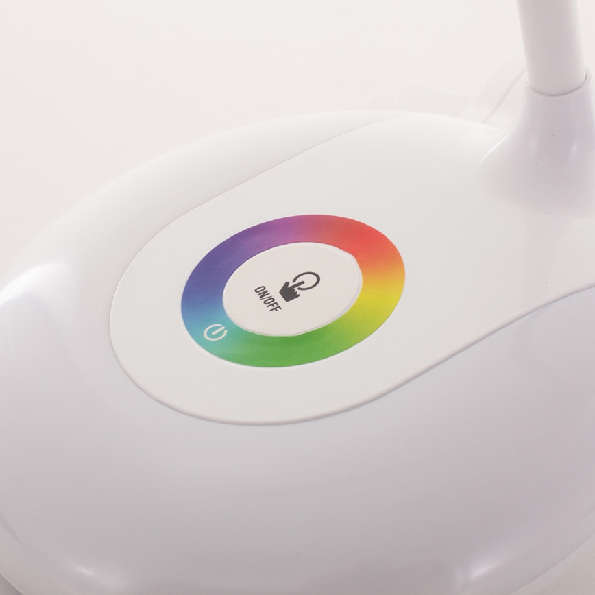 Candeeiro de mesa LED RGB com regulação pelo toque LED/5W/230V