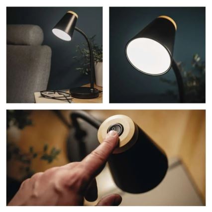 Candeeiro de mesa LED TARA LED/4,5W/230V 4000K preto