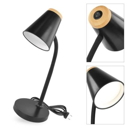 Candeeiro de mesa LED TARA LED/4,5W/230V 4000K preto