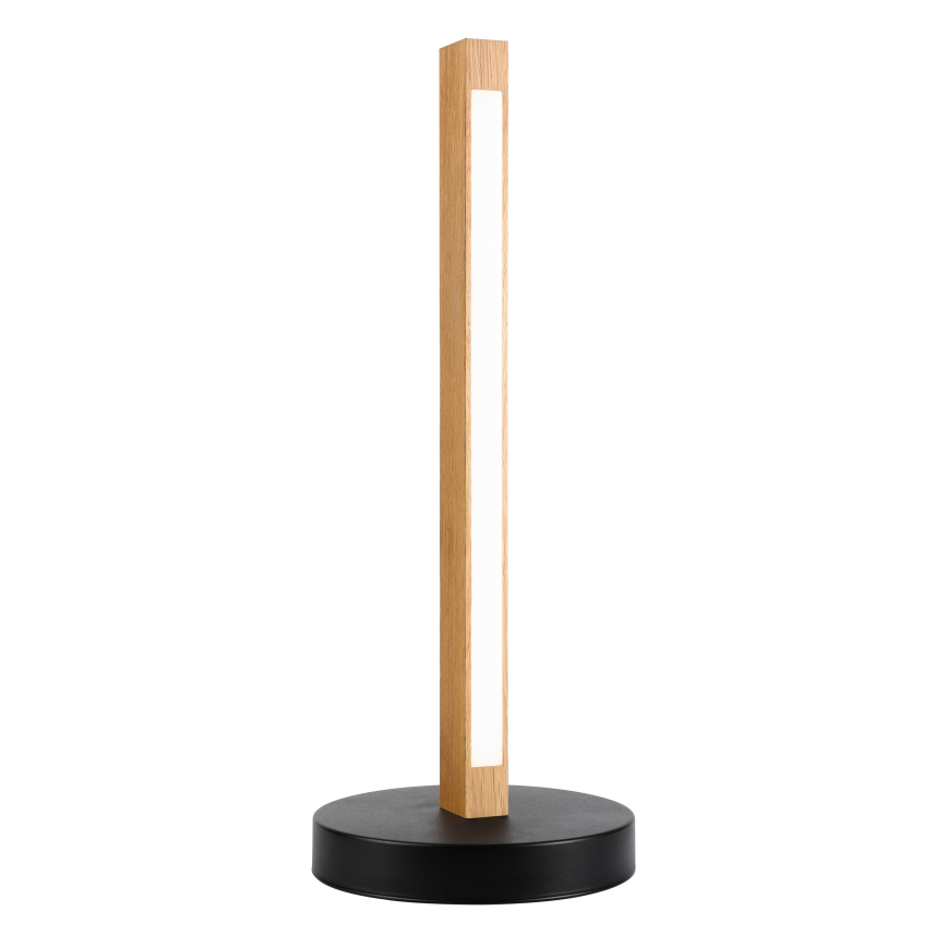 Candeeiro de mesa LED VERDE LED/10W/230V 3000K carvalho/preto