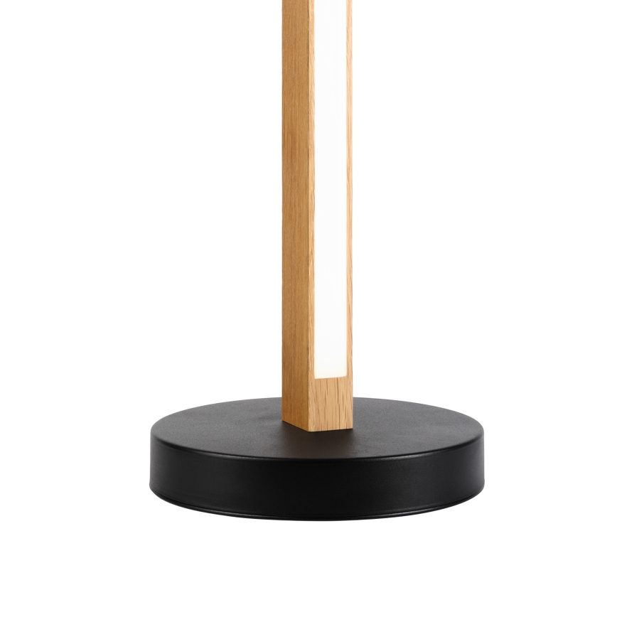 Candeeiro de mesa LED VERDE LED/10W/230V 3000K carvalho/preto