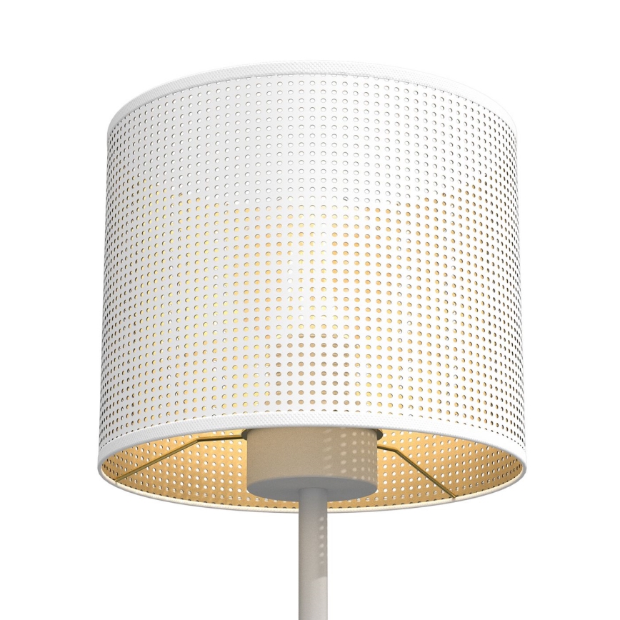 Candeeiro de mesa LOFT SHADE 1xE27/60W/230V diâmetro 18 cm branco/dourado