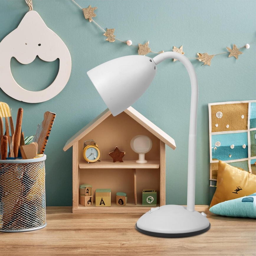 Candeeiro de mesa LOGIC 1xE27/60W/230V branco