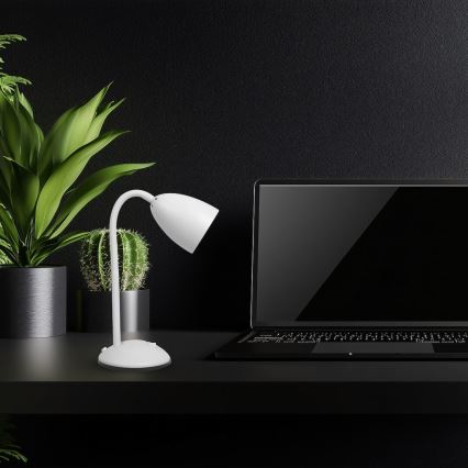 Candeeiro de mesa LOGIC 1xE27/60W/230V branco