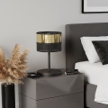 Candeeiro de mesa LUX 1xE27/15W/230V preto/dourado
