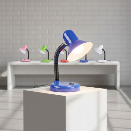 Candeeiro de mesa MENTOR 1xE27/15W/230V azul