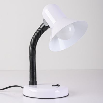 Candeeiro de mesa MENTOR 1xE27/15W/230V branco