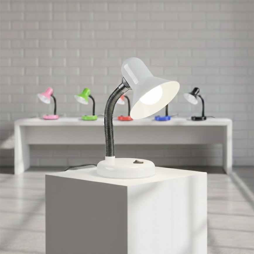 Candeeiro de mesa MENTOR 1xE27/15W/230V branco