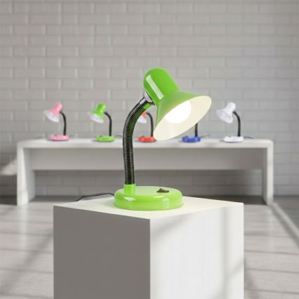 Candeeiro de mesa MENTOR 1xE27/15W/230V verde