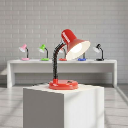 Candeeiro de mesa MENTOR 1xE27/15W/230V vermelho