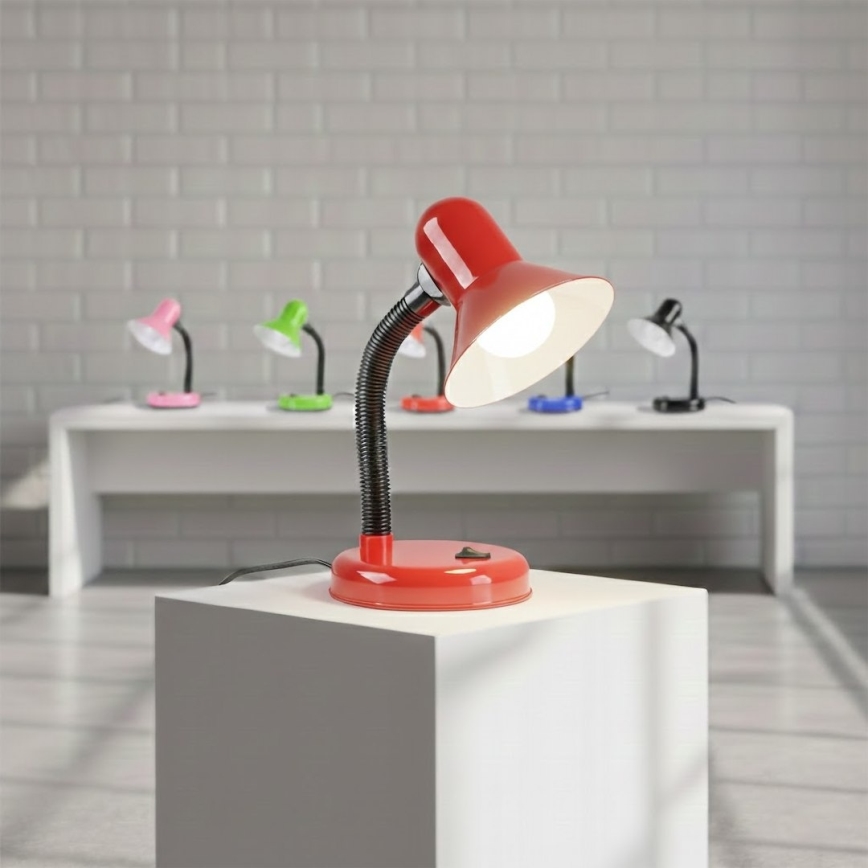 Candeeiro de mesa MENTOR 1xE27/15W/230V vermelho