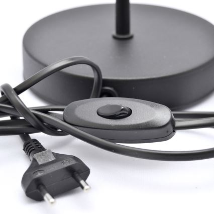 Candeeiro de mesa MOON 1xE27/15W/230V preto