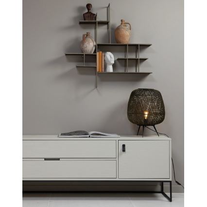 Candeeiro de mesa MOZA 1xE27/60W/230V bambu verde