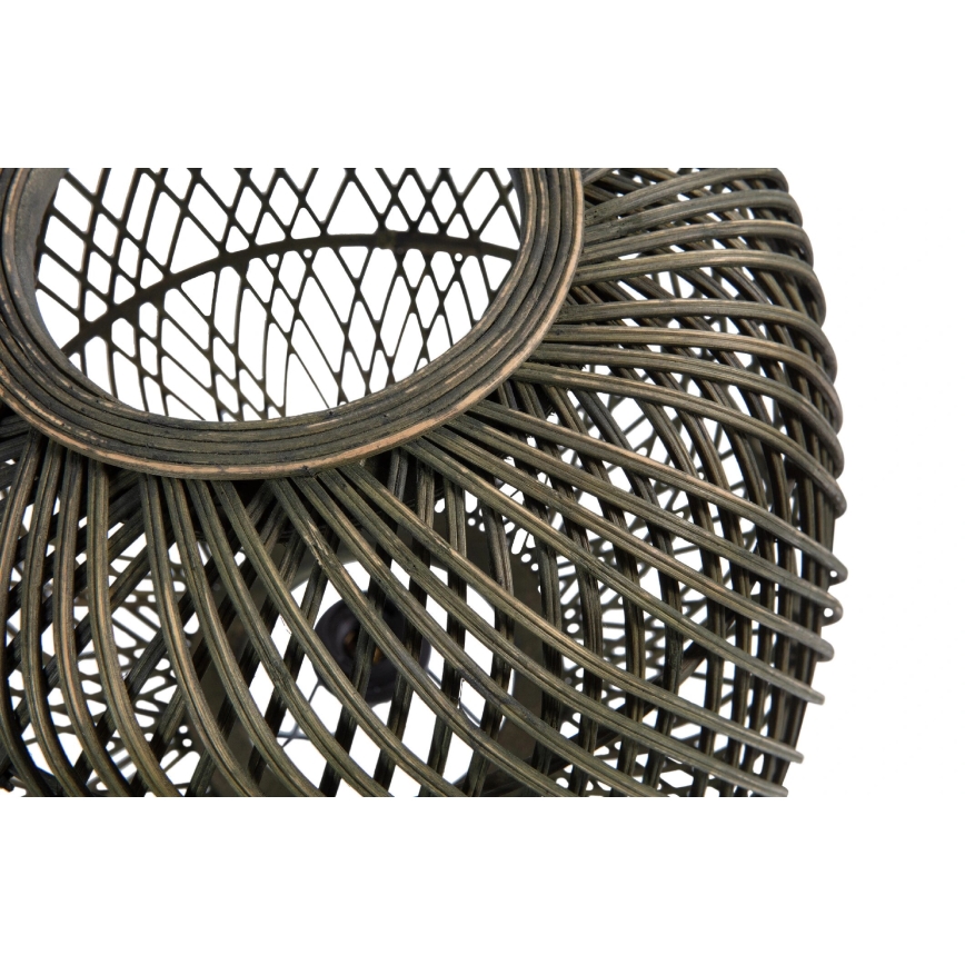 Candeeiro de mesa MOZA 1xE27/60W/230V bambu verde