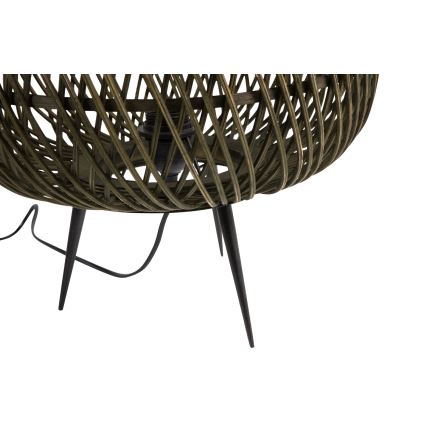 Candeeiro de mesa MOZA 1xE27/60W/230V bambu verde