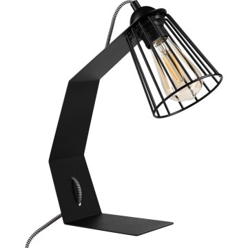 Candeeiro de mesa NANDO 1xE27/15W/230V preto