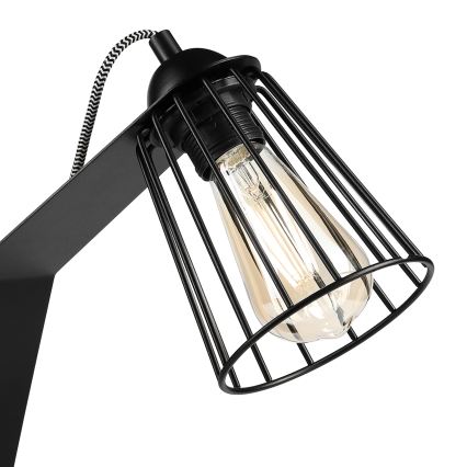 Candeeiro de mesa NANDO 1xE27/15W/230V preto