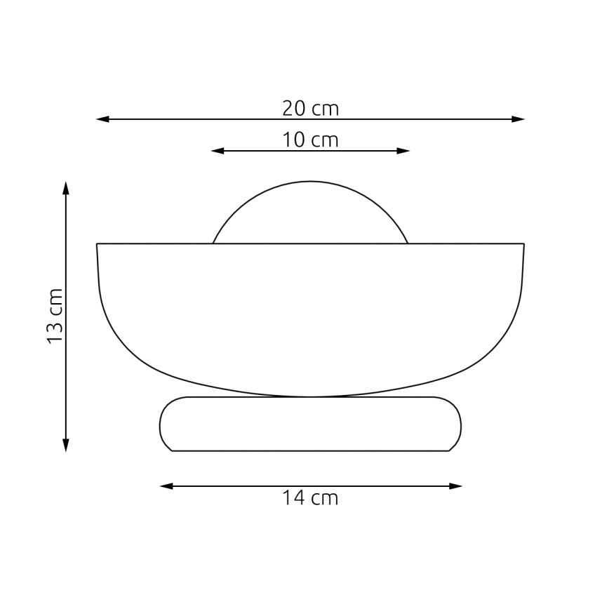 Candeeiro de mesa OZZY 1xG9/8W/230V bege