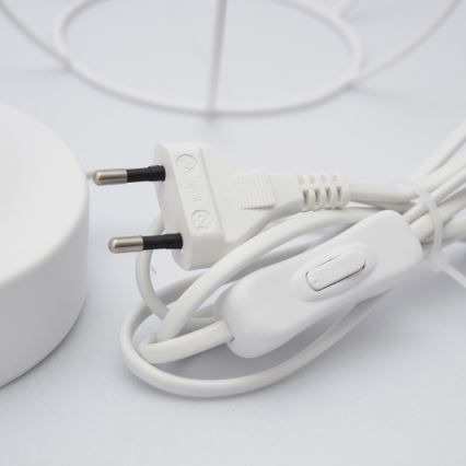 Candeeiro de mesa para crianças STARS 1xE27/15W/230V turquesa/branco