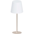 Candeeiro de mesa para exterior tátil e regulável LED RGBW LUCIA LED/2W/5V 1800/2700/6500K 3600 mAh IP44 bege