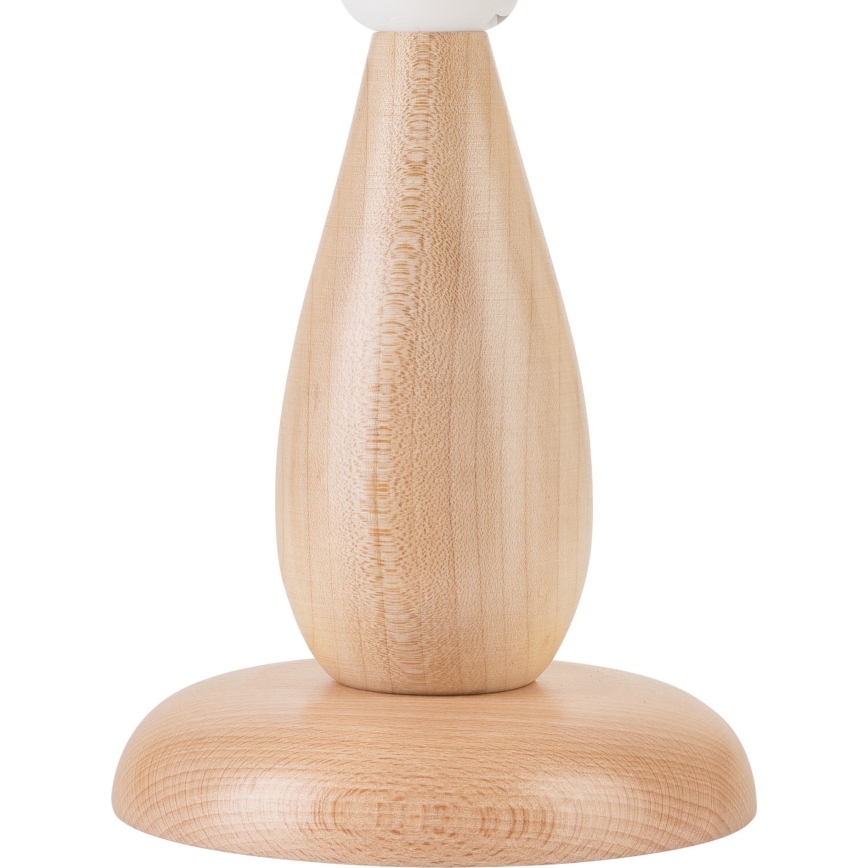 Candeeiro de mesa PERA 1xE27/60W/230V bege/faia