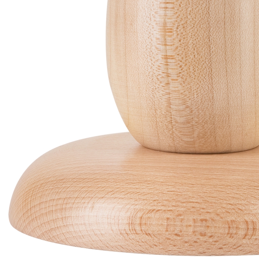 Candeeiro de mesa PERA 1xE27/60W/230V bege/faia