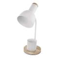 Candeeiro de mesa POPPY 1xE27/25W/230V branco