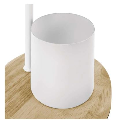 Candeeiro de mesa POPPY 1xE27/25W/230V branco
