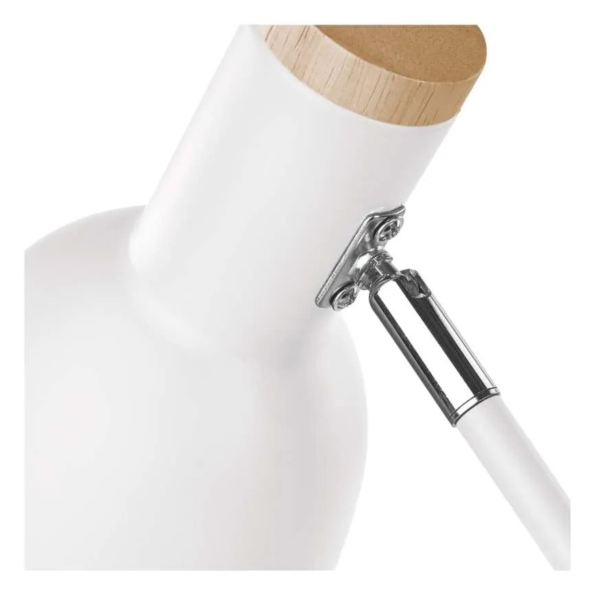 Candeeiro de mesa POPPY 1xE27/25W/230V branco