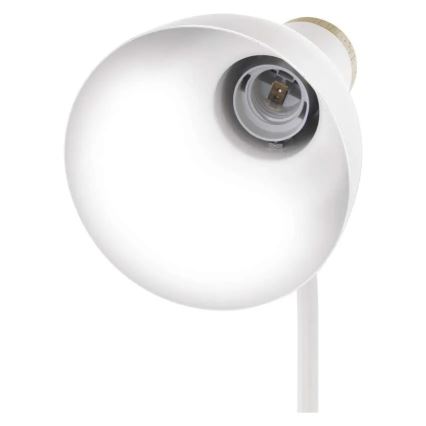 Candeeiro de mesa POPPY 1xE27/25W/230V branco