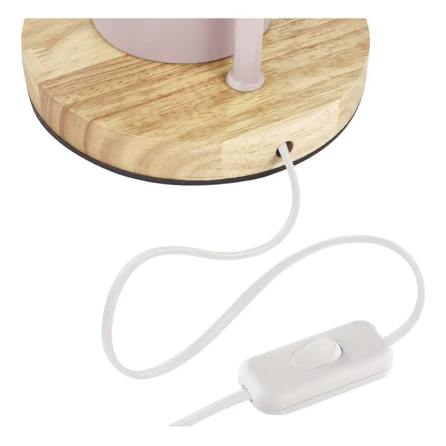 Candeeiro de mesa POPPY 1xE27/25W/230V rosa