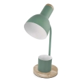 Candeeiro de mesa POPPY 1xE27/25W/230V verde