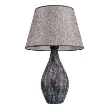 Candeeiro de mesa RAMZES 1xE27/40W/230V cinzento