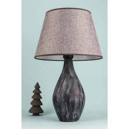 Candeeiro de mesa RAMZES 1xE27/40W/230V cinzento