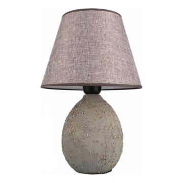 Candeeiro de mesa RAMZES 1xE27/40W/230V cinzento