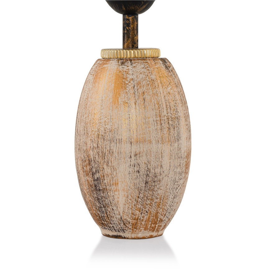 Candeeiro de mesa RAMZES 1xE27/40W/230V creme/dourado