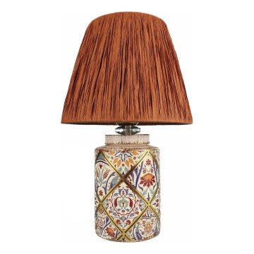 Candeeiro de mesa RAMZES 1xE27/40W/230V em ráfia