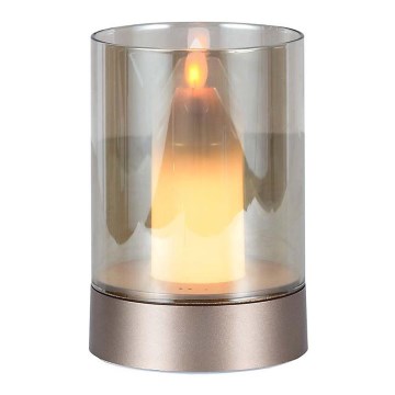 Candeeiro de mesa recarregável LED/2W/5V 3000K 2400 mAh cobre